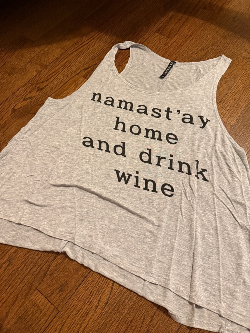 Triumph Gray Sleeveless Top with Black Brand Tag